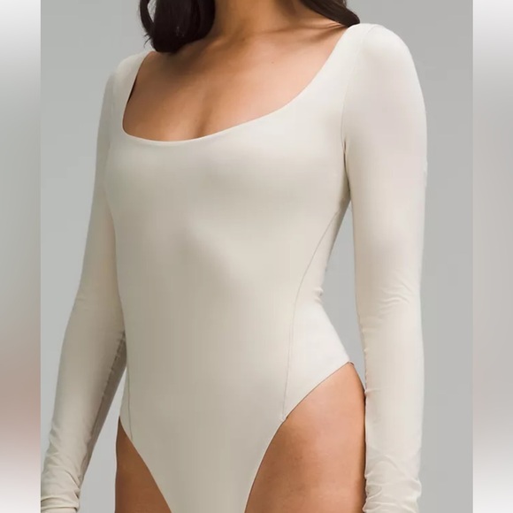 LULULEMON NULU SQUARE NECK LONG SLEEVE BODYSUIT NWT - Picture 4 of 9